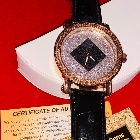 Real diamond watch for men, not CZ not lab made, custom made natural diamond HOT - Picture 3 of 6